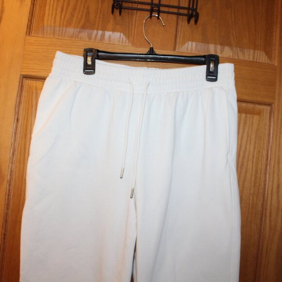 H&M Basics Women's Large White Sweatpants Joggers - Picture 3 of 10